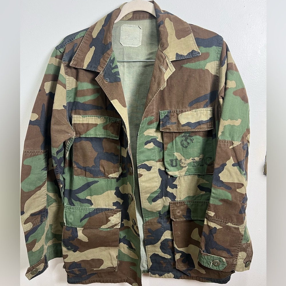 Vintage army fatigue utility jacket